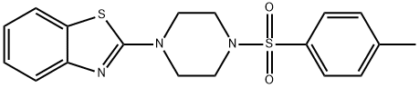 2-(4-[(4-METHYLPHENYL)SULFONYL]PIPERAZINO)-1,3-BENZOTHIAZOLE Struktur