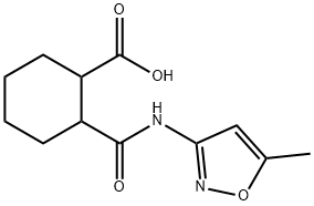 2-(N-(5-METHYLISOXAZOL-3-YL)CARBAMOYL)CYCLOHEXANECARBOXYLIC ACID Struktur