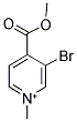 3-BROMO-4-(METHOXYCARBONYL)-1-METHYLPYRIDINIUM Struktur