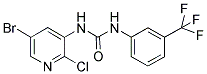 N-(5-BROMO-2-CHLORO-3-PYRIDYL)-N'-[3-(TRIFLUOROMETHYL)PHENYL]UREA Struktur