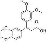 3-(2,3-DIHYDRO-1,4-BENZODIOXIN-6-YL)-3-(3,4-DIMETHOXYPHENYL)PROPANOIC ACID Struktur