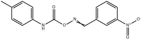 1-NITRO-3-(([(4-TOLUIDINOCARBONYL)OXY]IMINO)METHYL)BENZENE Struktur