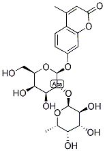 4-METHYLUMBELLIFERYL 2-O-(A-L-FUCOPYRANOSYL)-BETA-D-GALACTOPYRANOSIDE Struktur