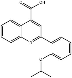 2-(2-ISOPROPOXY-PHENYL)-QUINOLINE-4-CARBOXYLIC ACID Struktur