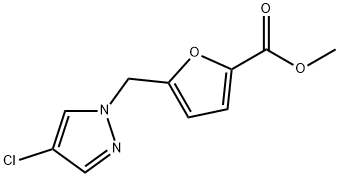 METHYL 5-[(4-CHLORO-1H-PYRAZOL-1-YL)METHYL]-2-FUROATE Struktur