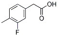 3-FLUORO-4-METHYLPHENYLACETIC ACID Struktur