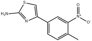 4-(4-METHYL-3-NITRO-PHENYL)-THIAZOL-2-YLAMINE Struktur