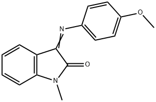 3-[(4-METHOXYPHENYL)IMINO]-1-METHYL-1,3-DIHYDRO-2H-INDOL-2-ONE Struktur