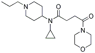 N-CYCLOPROPYL-4-MORPHOLINO-4-OXO-N-(1-PROPYLPIPERIDIN-4-YL)BUTANAMIDE Struktur