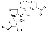 S-(P-NITROBENZYL)-6-THIOINOSINE, [3H]- Struktur