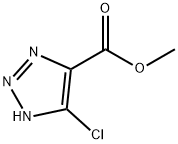 5-CHLORO-1 H-[1,2,3]TRIAZOLE-4-CARBOXYLIC ACID METHYL ESTER Struktur