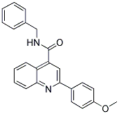 N-BENZYL-2-(4-METHOXYPHENYL)QUINOLINE-4-CARBOXAMIDE Struktur