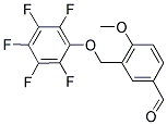 4-METHOXY-3-PENTAFLUOROPHENYLOXYMETHYL-BENZALDEHYDE Struktur