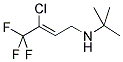 4-(TERT-BUTYLAMINO)-2-CHLORO-1,1,1-TRIFLUORO-BUT-2-ENE Struktur