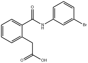 2-(2-(N-(3-BROMOPHENYL)CARBAMOYL)PHENYL)ACETIC ACID Struktur