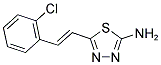 5-[2-(2-CHLORO-PHENYL)-VINYL]-[1,3,4]THIADIAZOL-2-YLAMINE Struktur