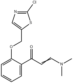 (E)-1-(2-[(2-CHLORO-1,3-THIAZOL-5-YL)METHOXY]PHENYL)-3-(DIMETHYLAMINO)-2-PROPEN-1-ONE Struktur