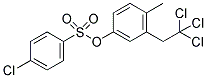 4-METHYL-3-(2,2,2-TRICHLOROETHYL)PHENYL 4-CHLOROBENZENESULFONATE Struktur