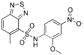 N-(2-METHOXY-4-NITROPHENYL)-5-METHYL-2,1,3-BENZOTHIADIAZOLE-4-SULFONAMIDE Struktur