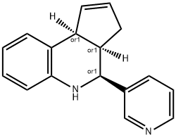 (3AS,4R,9BR)-4-PYRIDIN-3-YL-3A,4,5,9B-TETRAHYDRO-3H-CYCLOPENTA[C]QUINOLINE Struktur