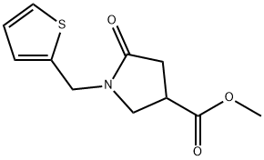 METHYL 5-OXO-1-(2-THIENYLMETHYL)PYRROLIDINE-3-CARBOXYLATE Struktur