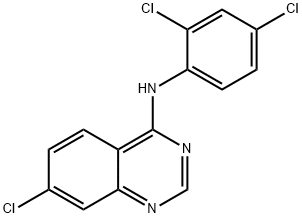 7-CHLORO-N-(2,4-DICHLOROPHENYL)-4-QUINAZOLINAMINE Struktur