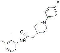 N-(2,3-DIMETHYLPHENYL)-2-[4-(4-FLUOROPHENYL)PIPERAZINO]ACETAMIDE Struktur