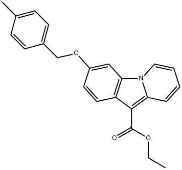 ETHYL 3-[(4-METHYLBENZYL)OXY]PYRIDO[1,2-A]INDOLE-10-CARBOXYLATE Struktur