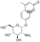 4-METHYLUMBELLIFERYL 2-AMINO-2-DEOXY-A-D-GLUCOPYRANOSIDE Struktur