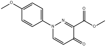 METHYL 1-(4-METHOXYPHENYL)-4-OXO-1,4-DIHYDRO-3-PYRIDAZINECARBOXYLATE Struktur