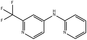 N-(2-PYRIDINYL)-2-(TRIFLUOROMETHYL)-4-PYRIDINAMINE Struktur