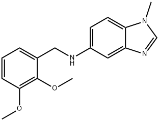 (2,3-DIMETHOXY-BENZYL)-(1-METHYL-1H-BENZOIMIDAZOL-5-YL)-AMINE Struktur