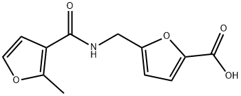 5-([(2-METHYL-FURAN-3-CARBONYL)-AMINO]-METHYL)-FURAN-2-CARBOXYLIC ACID Struktur