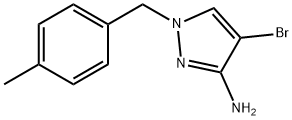 4-BROMO-1-(4-METHYL-BENZYL)-1H-PYRAZOL-3-YLAMINE Struktur