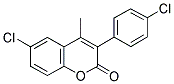 6-CHLORO-3(4'-CHLOROPHENYL)-4-METHYLCOUMARIN Struktur