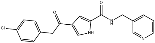 4-[2-(4-CHLOROPHENYL)ACETYL]-N-(3-PYRIDINYLMETHYL)-1H-PYRROLE-2-CARBOXAMIDE Struktur