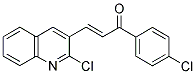 1(4-CHLOROPHENYL)-3-(2-CHLORO-3-QUINOLINYL)-2-PROPEN-1-ONE Struktur