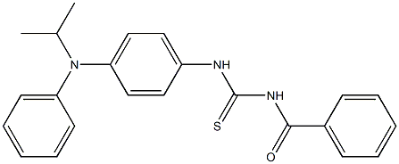 N-(((4-((ISOPROPYL)PHENYLAMINO)PHENYL)AMINO)THIOXOMETHYL)BENZAMIDE Struktur