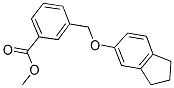 3-(INDAN-5-YLOXYMETHYL)-BENZOIC ACID METHYL ESTER Struktur