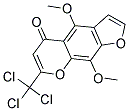 4,9-DIMETHOXY-7-(TRICHLOROMETHYL)-5H-FURO[3,2-G]CHROMEN-5-ONE Struktur