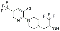 3-(4-[3-CHLORO-5-(TRIFLUOROMETHYL)-2-PYRIDINYL]PIPERAZINO)-1,1,1-TRIFLUORO-2-PROPANOL Struktur