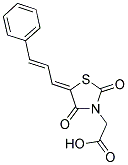 [2,4-DIOXO-5-(3-PHENYL-ALLYLIDENE)-THIAZOLIDIN-3-YL]-ACETIC ACID Struktur