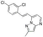 7-[(E)-2-(2,4-DICHLOROPHENYL)ETHENYL]-2-METHYLPYRAZOLO[1,5-A]PYRIMIDINE Struktur