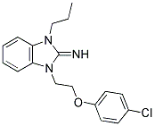 1-[2-(4-CHLOROPHENOXY)ETHYL]-3-PROPYL-1,3-DIHYDRO-2H-BENZIMIDAZOL-2-IMINE