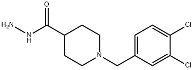 1-(3,4-DICHLOROBENZYL)-4-PIPERIDINECARBOHYDRAZIDE Struktur