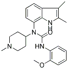 N-(2,3-DIMETHYL-1H-INDOL-7-YL)-N'-(2-METHOXYPHENYL)-N-(1-METHYLPIPERIDIN-4-YL)UREA Structure