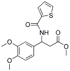 METHYL 3-(3,4-DIMETHOXYPHENYL)-3-[(2-THIENYLCARBONYL)AMINO]PROPANOATE Struktur