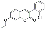 3(2'-CHLOROPHENYL)-7-ETHOXYCOUMARIN Struktur