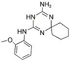 N-(2-METHOXY-PHENYL)-1,3,5-TRIAZA-SPIRO[5.5]UNDECA-1,4-DIENE-2,4-DIAMINE Struktur