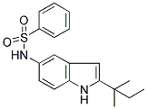 N-[2-(1,1-DIMETHYLPROPYL)-1H-INDOL-5-YL]BENZENESULPHONAMIDE Struktur